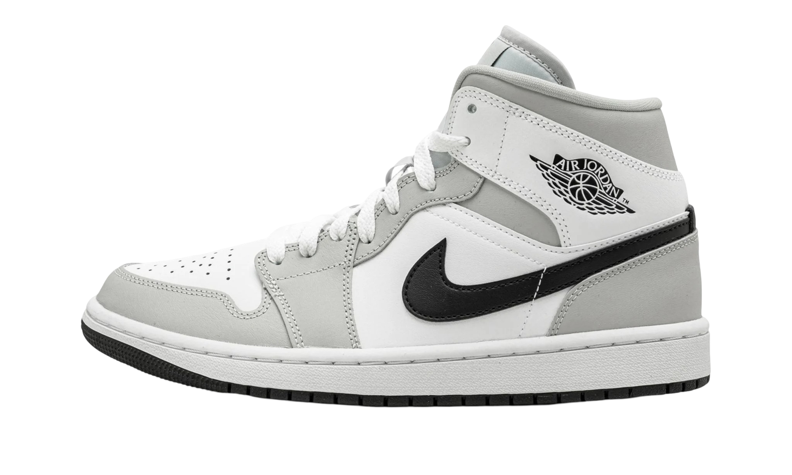 Jordan 1 Mid Light Smoke Grey Black