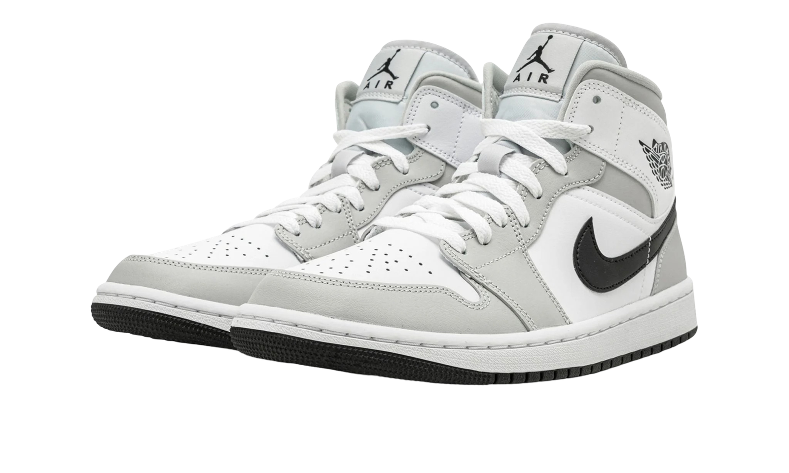 Jordan 1 Mid Light Smoke Grey Black - Image 2