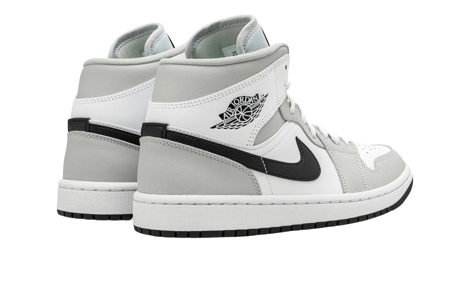 Jordan 1 Mid Light Smoke Grey Black - Image 3