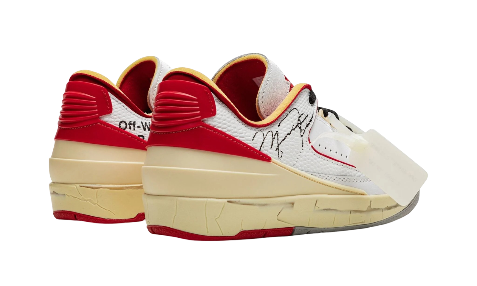 Jordan 2 Retro Low SP 'Off-White' White Red - Image 3