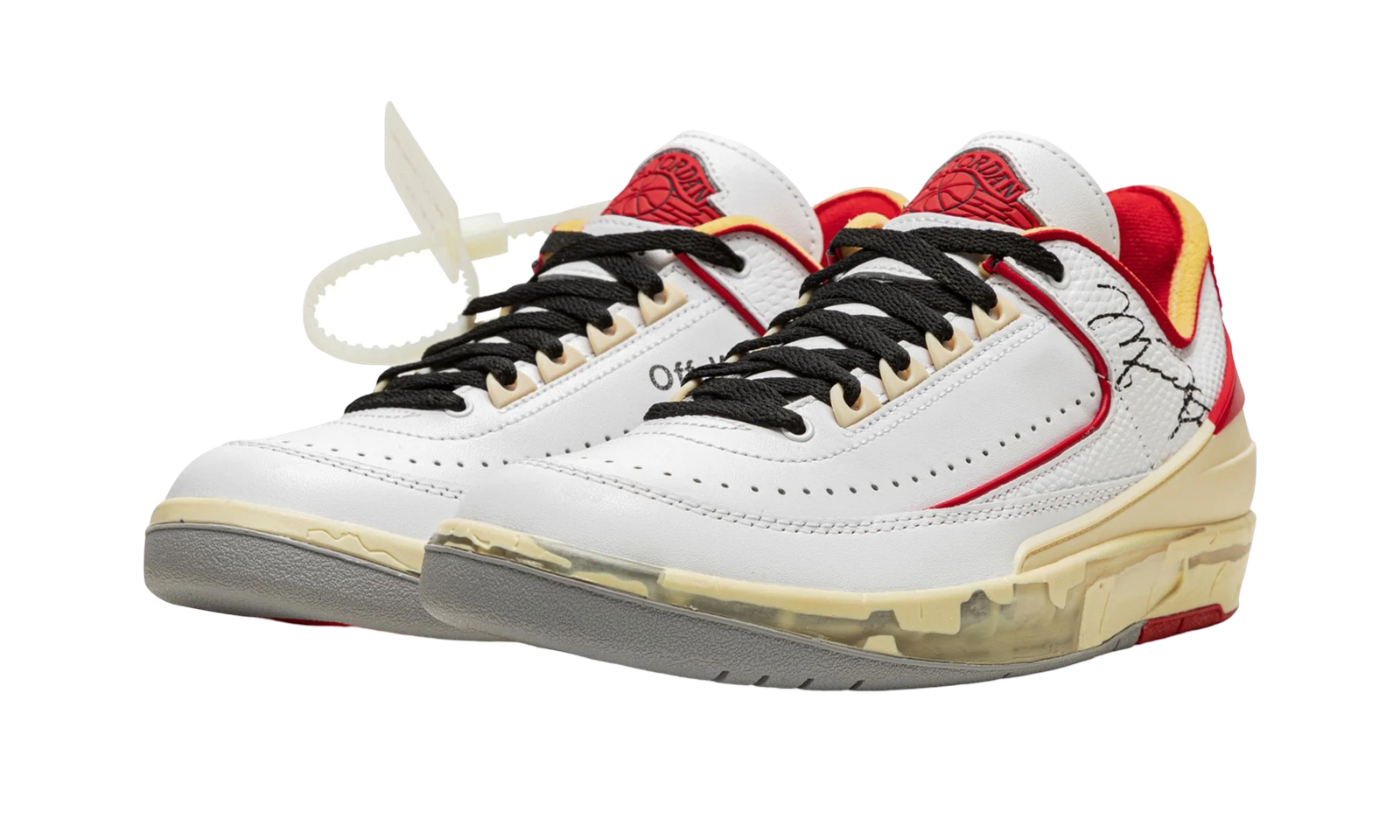 Jordan 2 Retro Low SP 'Off-White' White Red - Image 2