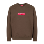 Supreme Box Logo Crewneck Brown (FW22)