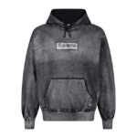 Supreme x MM6 Maison Margiela Foil Box Logo Hooded Sweatshirt Black (SS24)